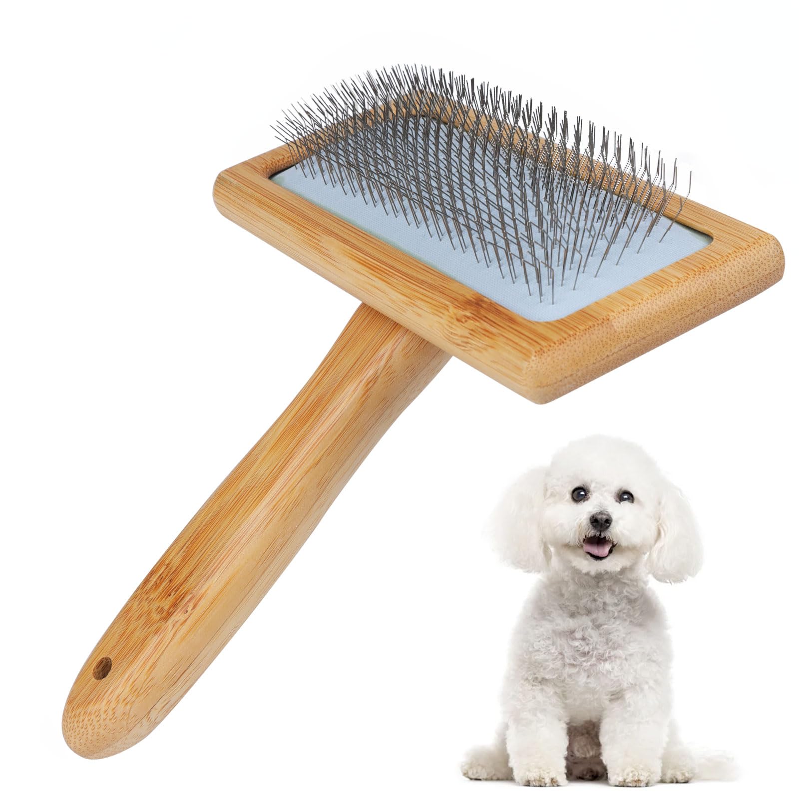 onebarleycorn Dog Brush for Grooming, Dog Brushes Cat Slicker Brush Professional Grooming Brush Comb for Cockapoo, Dogs, Cats, Long Short Haired