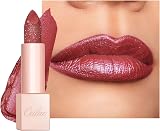 Oulac Rose Glitter Lipstick Brunt Rose Moisture Tinted Lip Balm