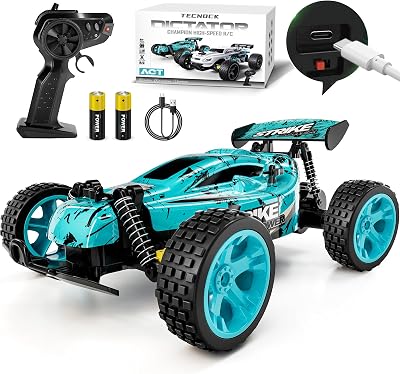 Tecnock RC Car 1:18 20 KMH 2WD 2.4GHz Off Road with Rechargeable Batteries