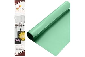Firefly Craft Regular Mint Green, Heat Transfer Vinyl for Shirts - Iron on Vinyl for Cricut & Silhouette Heat Press Vinyl for Shirt Transfers - Iron on HTV Vinyl - 3 Pieces, 12" X 20" (5 Feet) Each