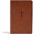 CSB Personal Size Bible, Brown LeatherTouch, Red Letter, Presentation Page, Full-Color Maps, Easy-to-Read Bible Serif Type