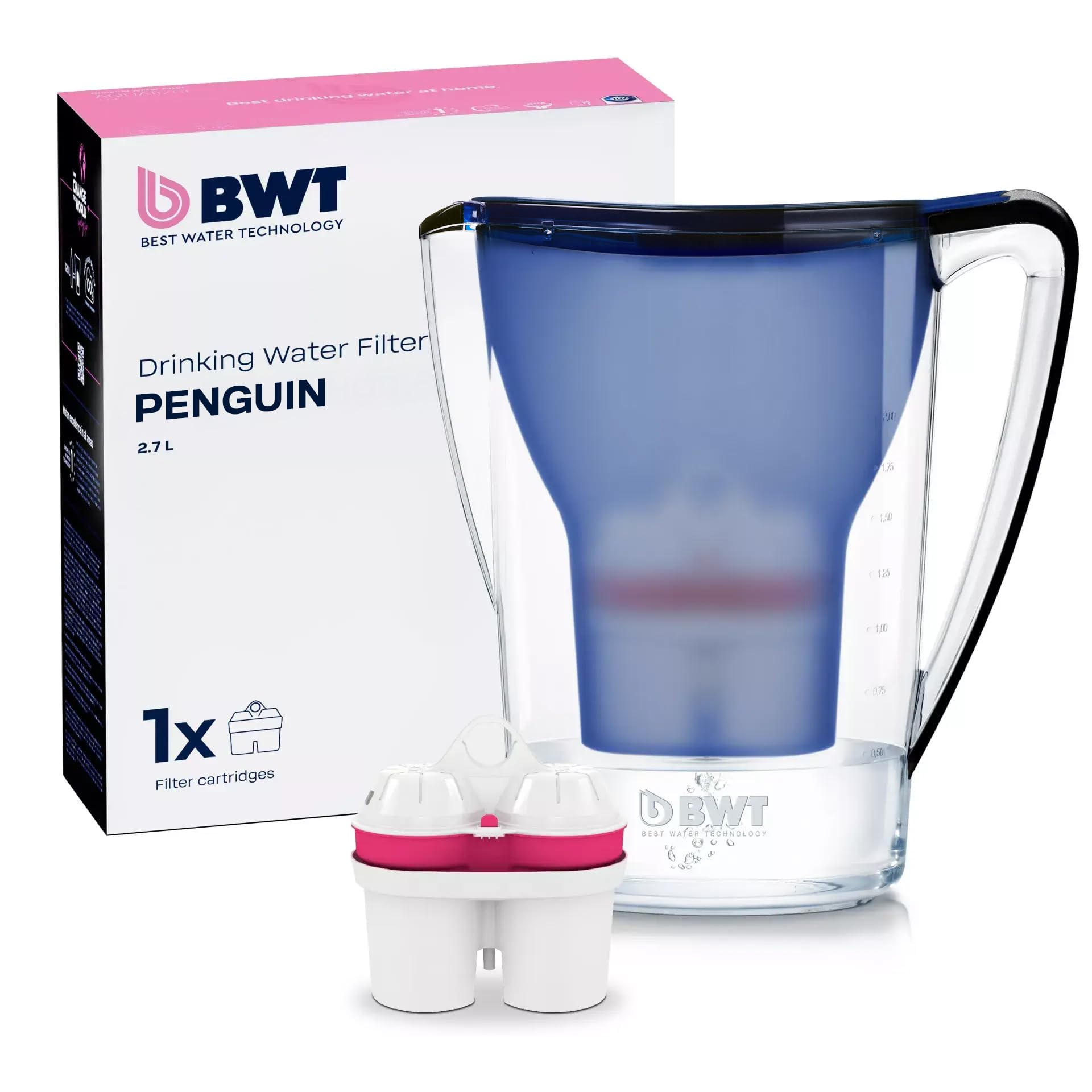 BWT WF 8702 Table Water Filter 2.7 L Dark Blue