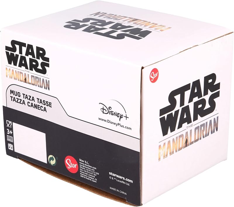 The Mandalorian Keramik Globe Tasse 380ml - Große Frühstückstasse mit Originaldesign - Mikrowellen- und Spülmaschinenfest