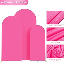 Wokceer Set of 3 Wedding Arch Backdrop Cover
