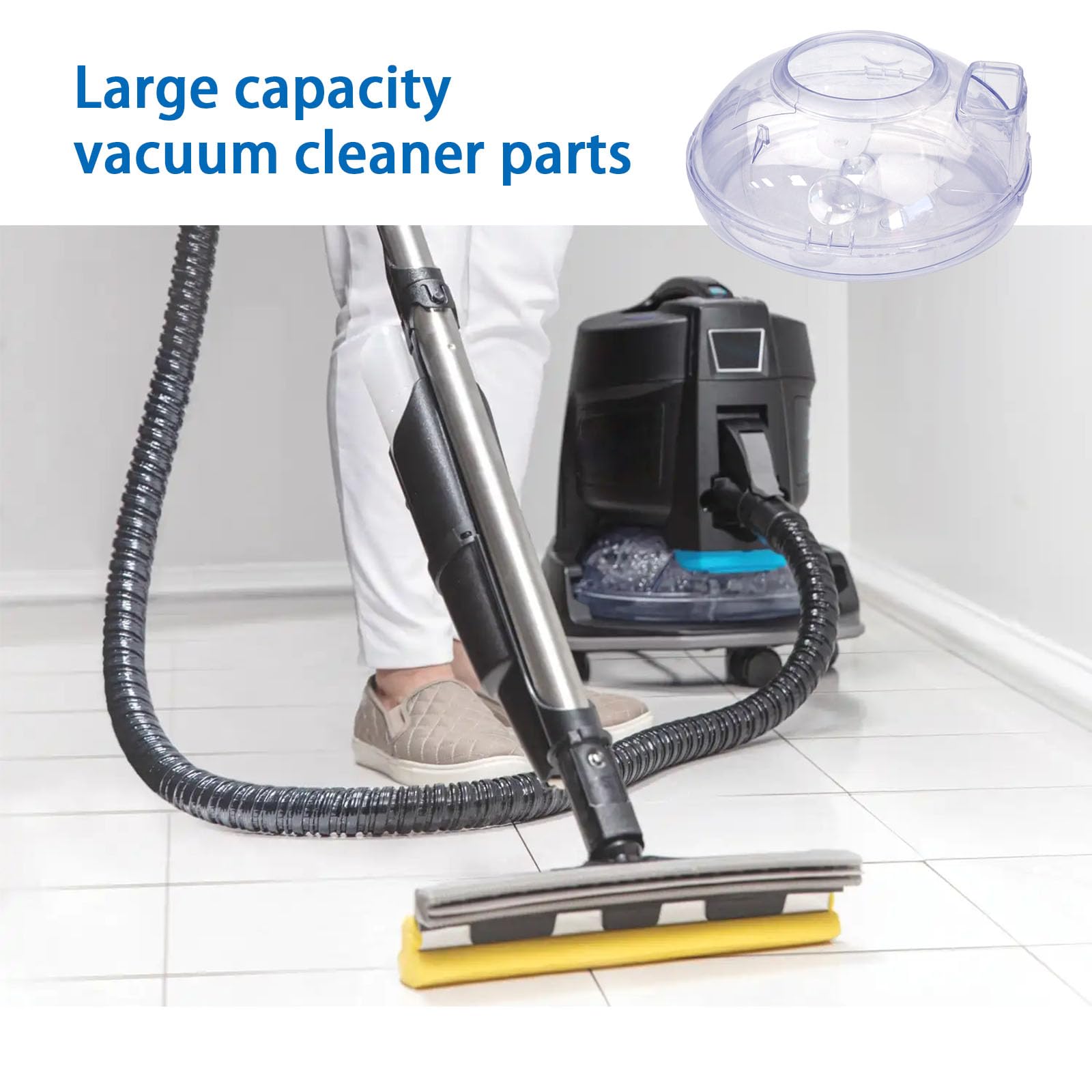 2 1/2 Quart Water Pan (Basin) for Rainbow Vacuum Cleaner E2 Type 12 Transparent Vacuum Water Pan