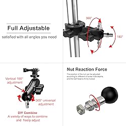 iHYTOON 1 inch Ball Mount Adapter Threaded Post