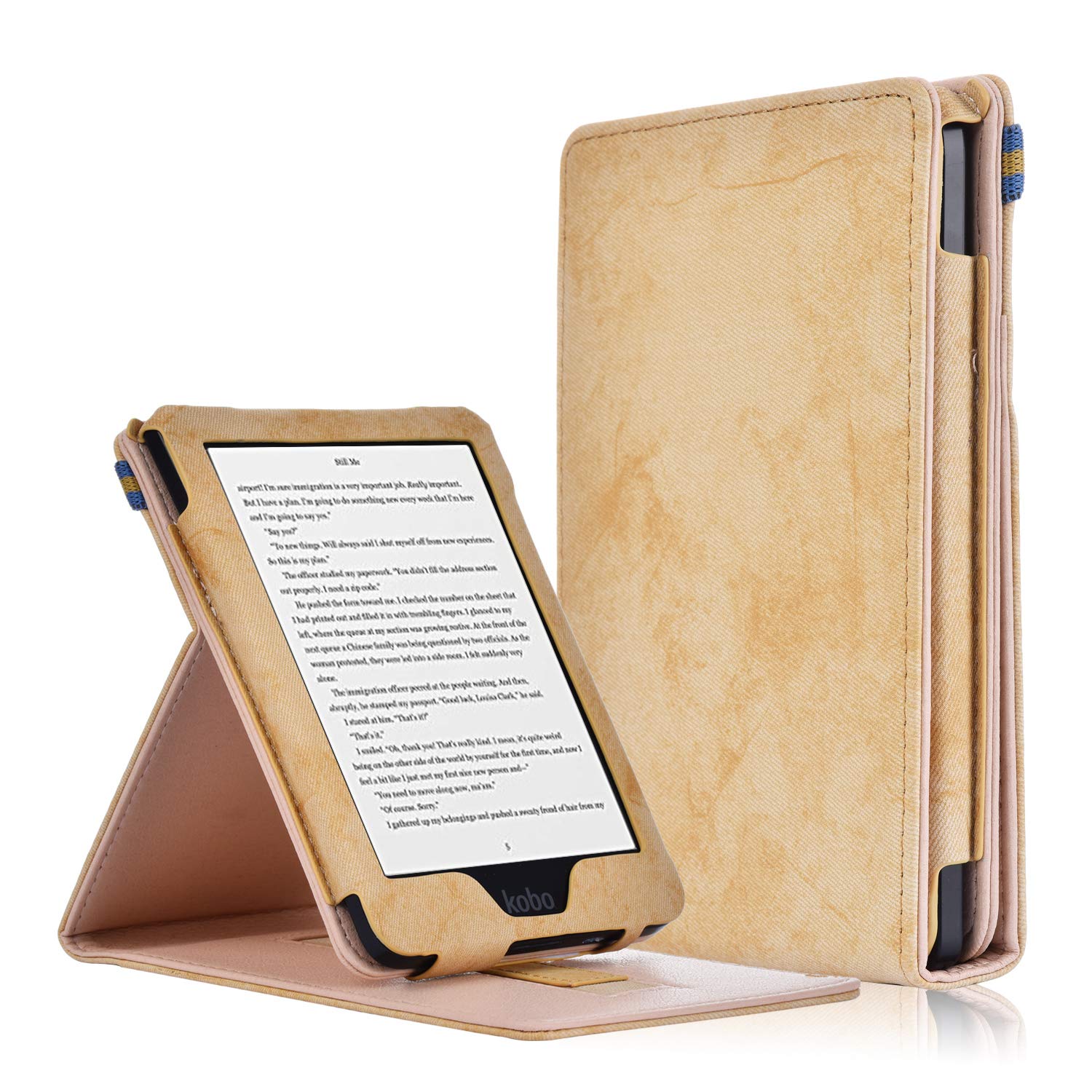 Kobo Clara HD Funda Funda Carcasa Flip Vertical con Función de