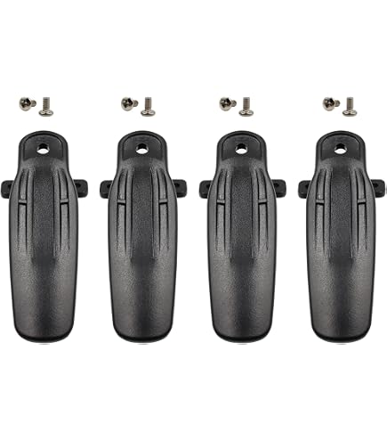 6 Stück KBH-11 Gürtelclips Für Kenwood Funkgeräte – Ersatz Für NX-5200, TK-3180 & Mehr
