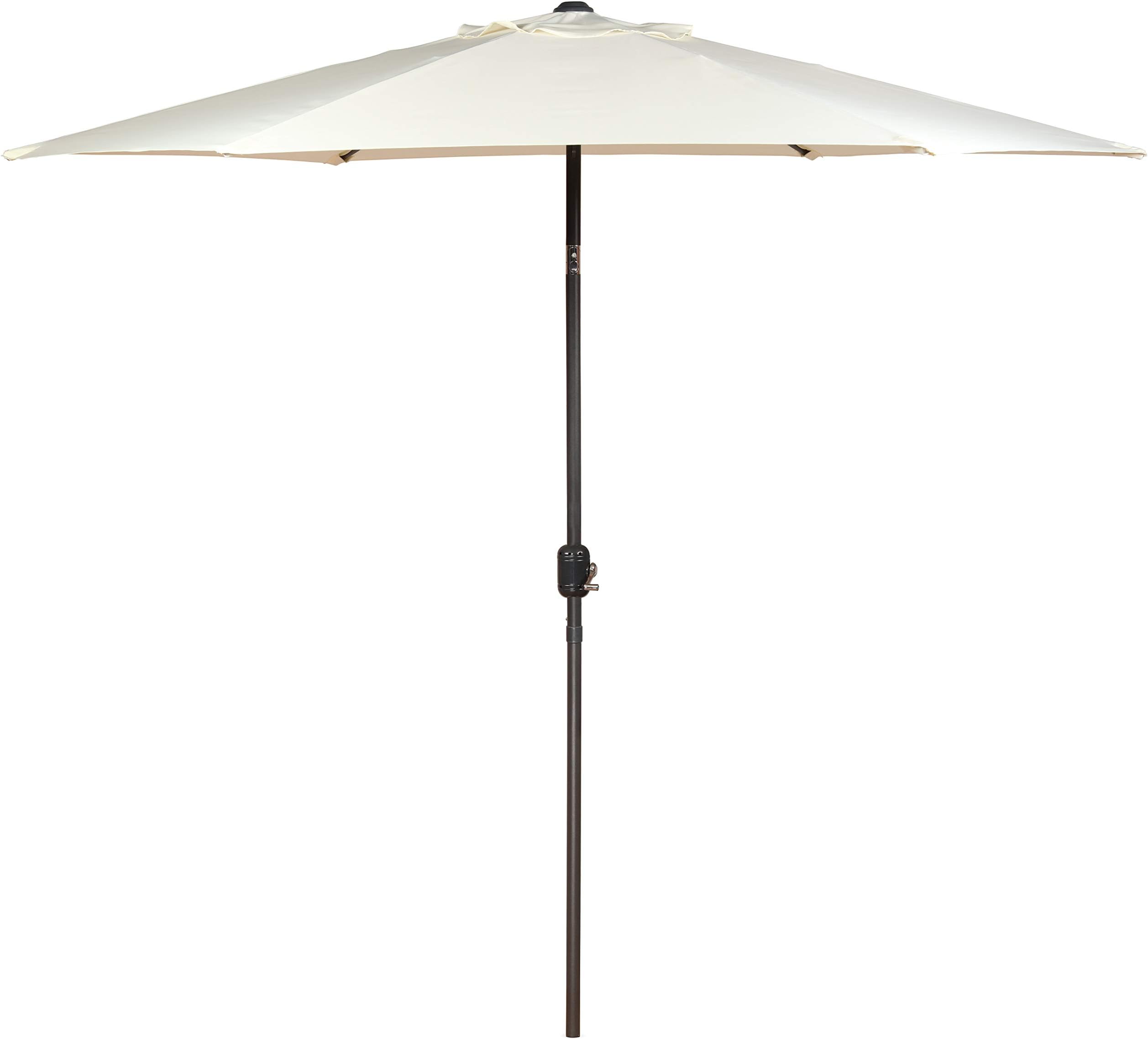 SUNMER 3M Parasol Garden Umbrella Sun Shading | Polyester 180 g/m² (UV 50+)| Crank Mechanism | Pole Width ø 38 mm (Excl. Base) | Ivory