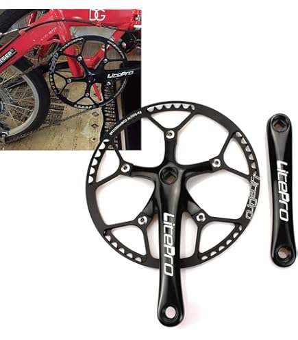 Track Road Bicycle Single Speed Crankset Set 56T 170mm