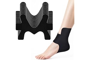 10 Pcs Precut Kinesiology Ankle Tape, Breathable Elastic Athletic Tape, Ankle Pain Relief, Sprain Prevention, Ligament Suppor