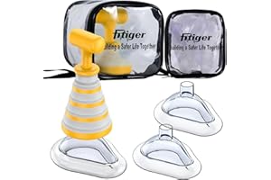 Fitiger FoldPumpVac Collapsible Airway Clearance Device Home Kit,First Aid Device for Children and Adults, Portable Vacuum Body Suction Apparatus