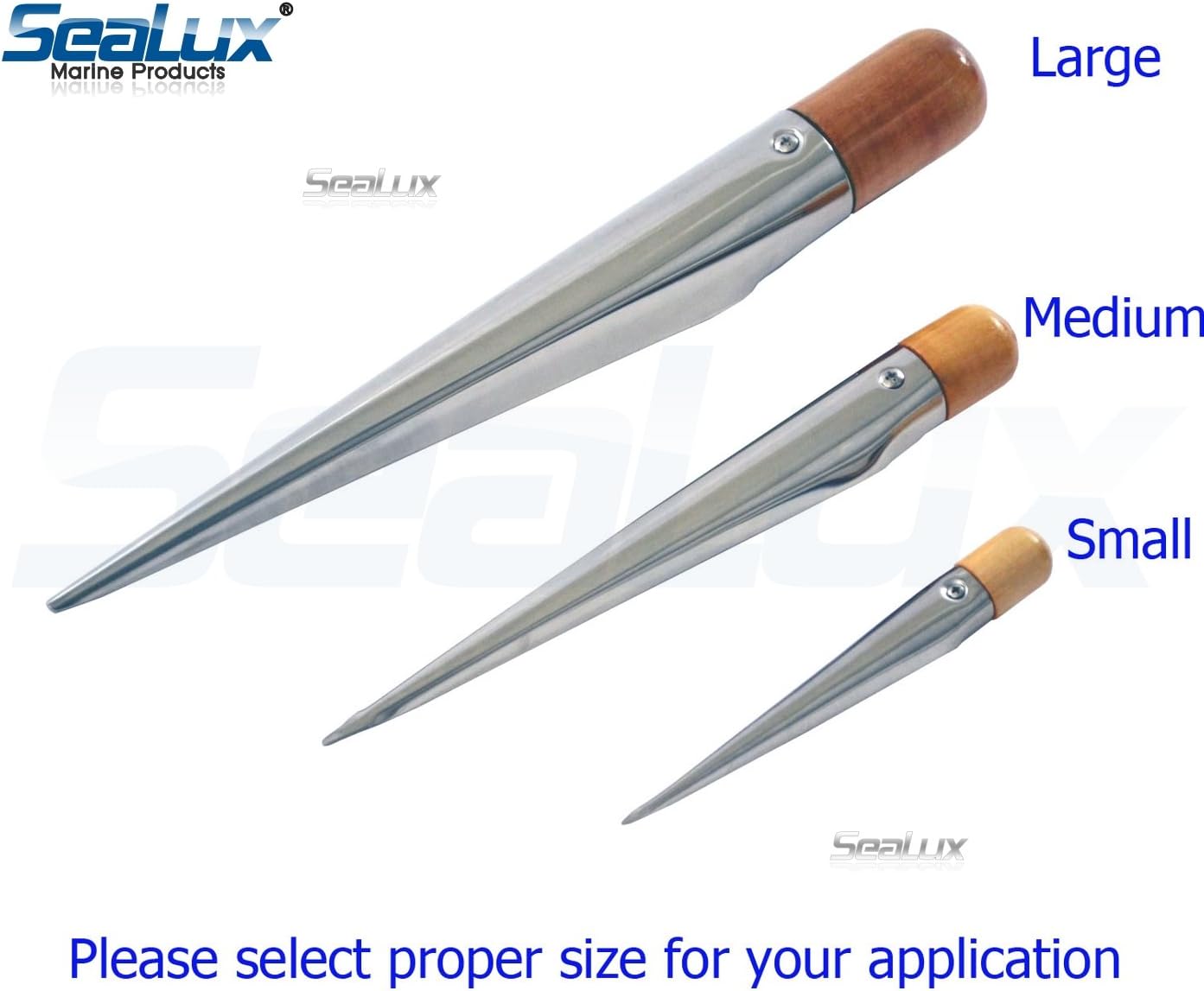 Stainless Steel 280mm Swedish Fid Tool With Wooden Top Ideal for Rope