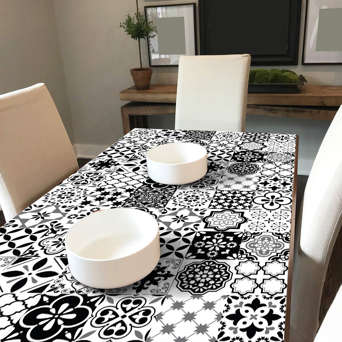Ambiance Sticker Self-Adhesive Furniture and Tables Tile Stickers for Kitchen and Living Room Decoration Nicolas - Pack of 24 Stickers of 10 x 10 cm