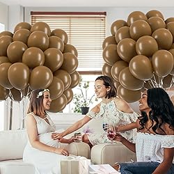 Brown Balloons 12 inch, Brown Latex Balloons 50pcs