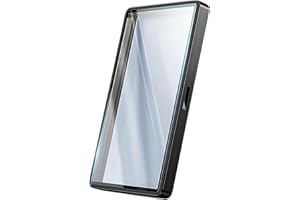 JIAONASHIJIA UV-Resistant Magnetic Metal Slab Case for 35pt PSA, BGS, CGC Graded Cards. High Alumina Glass, Multi-Point Magnetic Lock, Durable Metal Frame, Stackable Design. Black