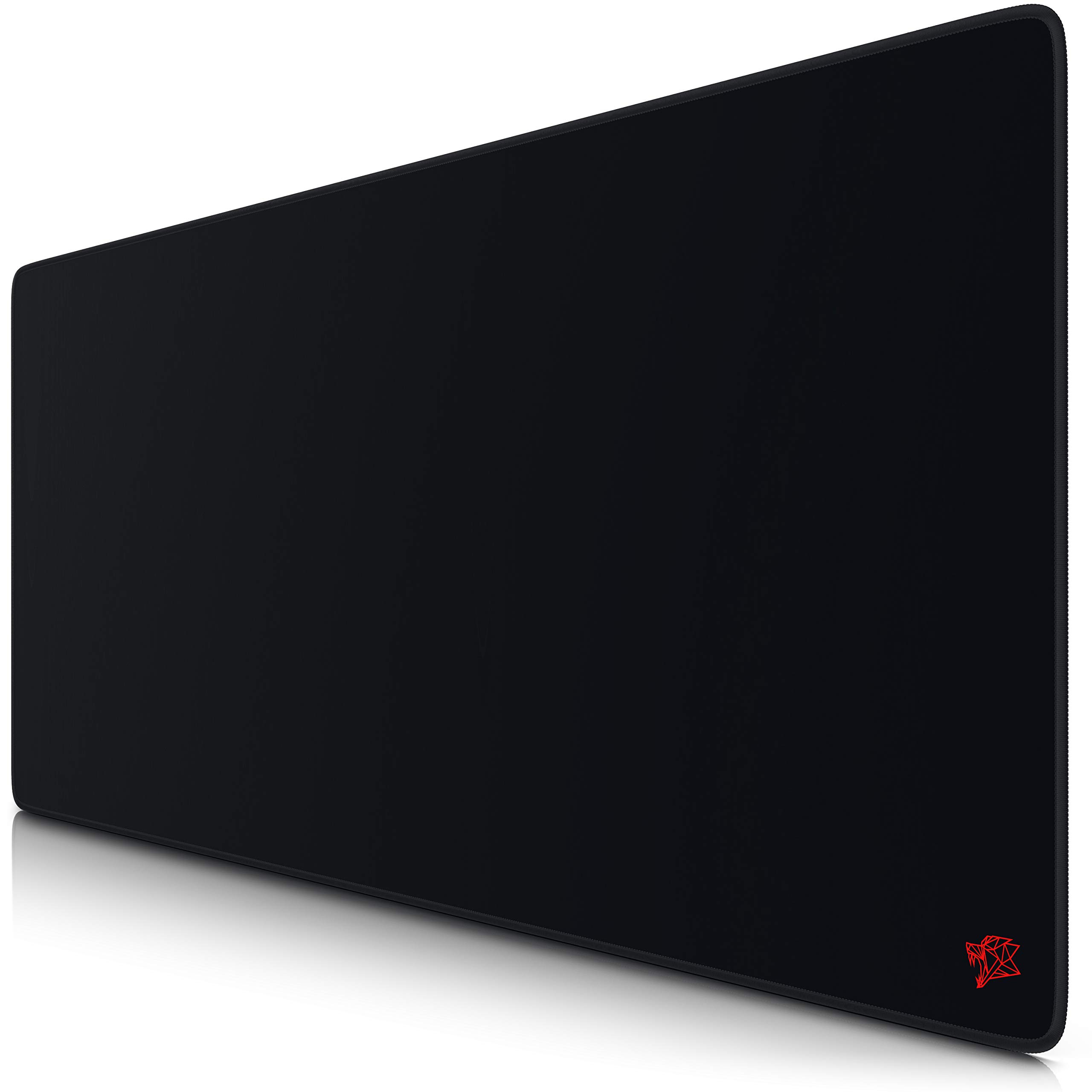 TITANWOLF - XXL Gaming Mouse Pad - 900 x 400 x 3 mm - extra large mouse mat - table mat - extra large size - improved precision and speed - rubber base for stable grip - washable