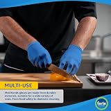 Farla MediHands Blue Large Vinyl Exam Gloves 500 Box Powder Free Latex Free view 4
