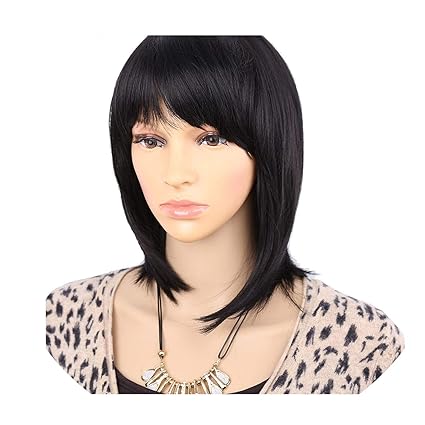 Amazon Com Hdfhdfhd Silky Straight Hair Short Wig For Women