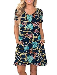 lionstill Women's Casual T Shirt Dress Summer