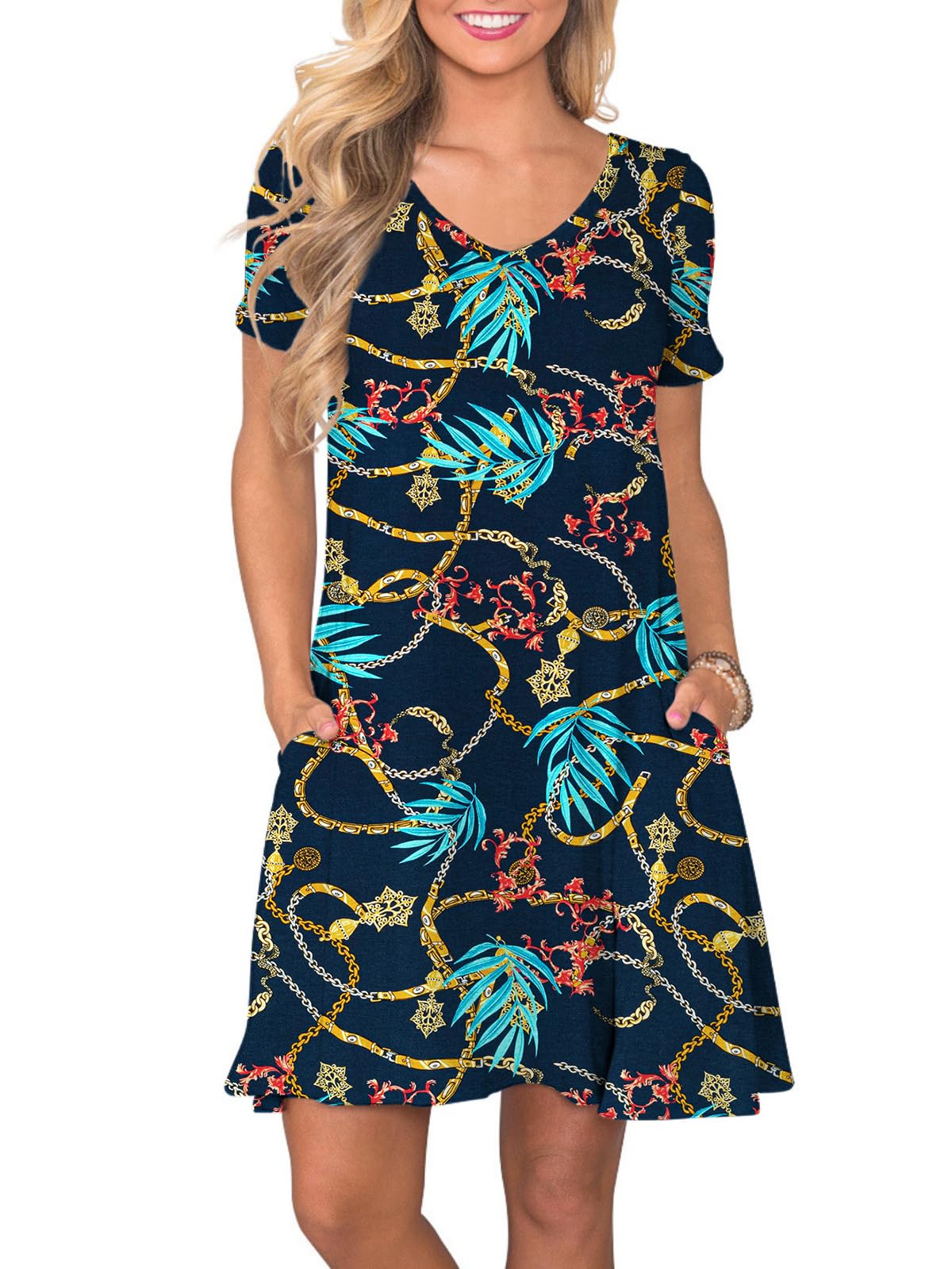 lionstill Women's Casual T Shirt Dress Summer