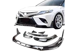 YHoptional Front Bumper Lip Splitter Spoiler for Toyota Camry SE XSE 2018-2023, Front Lip Spoiler Air Dam Yofer Style Lower Chin Body Kit Camry Accessories (Gloss Black-Front Lip)
