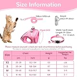 Grantop Cat Harness and Lead Set Adjustable Reflective Mesh Vest for Cats view 2