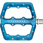 Wolf Tooth Waveform Aluminum Pedals - Small - Blue | Wolf Tooth Waveform Small Aluminum Pedal - Blue, Low-Friction, Durable