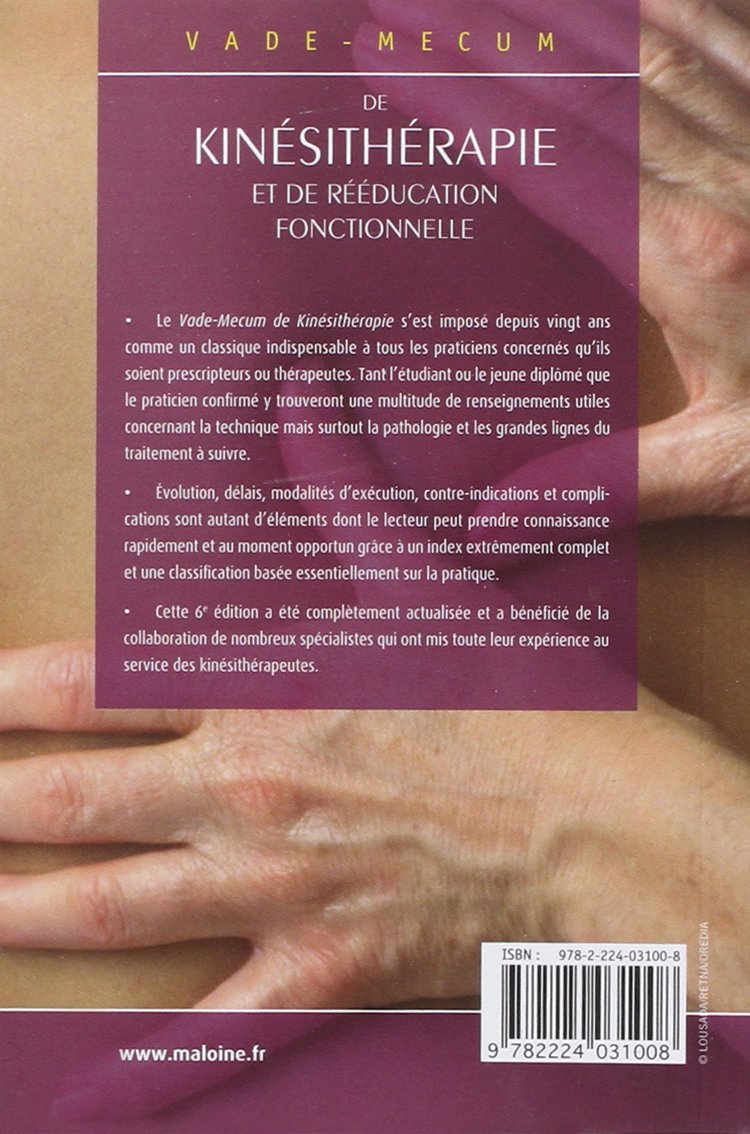 vademecum kinésithérapie pdf