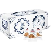 Daelmans Mini Caramel Stroopwafels, Dutch Waffle Cookies - 200 Count Box | Dutch Waffles Soft Toasted, Certified Kosher Dairy, Authentic Made In Holland, 200 Individually Wrapped