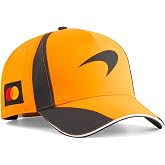 PUMA McLaren F1 2026 Team Hat - Orange - One Size Fits Most | Curved brim, Adjustable strap, Snapback closure, Officially licensed