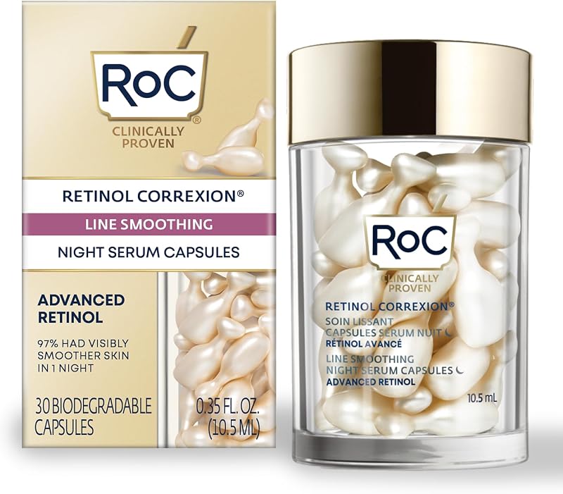 RoC Retinol Correxion Line Smoothing Night Serum Capsules 30 Count