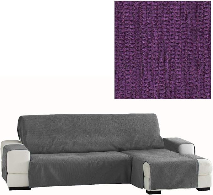 Jarrous Funda Cubre Sofá Chaise Longue Modelo Coliseum, Color Morado (C