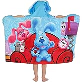 Franco Blues Clues Bath/Pool/Beach Soft Cotton Terry Hooded Towel Wrap, 24 in x 50 in