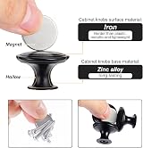 TsunNee 24Pcs Vintage Cabinet Knobs 30mm Round Black Iron Drawer Handles view 3