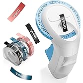 Embossing Label Maker Machine with Tapes, Portable Retro Embossed Label Maker, Vintage Mini Embosser Labeler, Handheld Label 