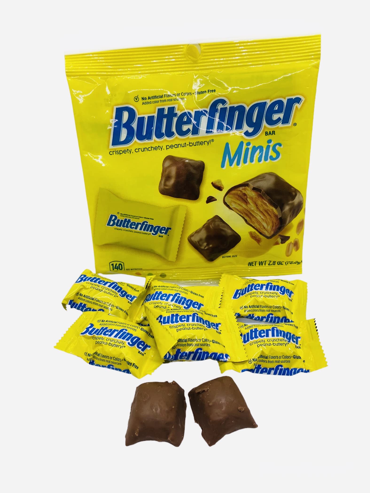 Photo 1 of (2pack) Butterfinger Minis BUTTERFINGER Minis Candy Bars 2.8 oz
