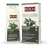 BIOBLAS Olive Oil Hair Shampoo - Restores Damaged, Dry & Frizzy Hair - Hair Moisturizing Shampoo with Organic Olive Oil & Lemon Peel - Paraben & Dye Free - All Hair Types (Pack of 1) 360ml