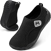 Scurtain Barefoot Walking Shoes for Women Men Adjustable Wide Diabetic Neuropathy Shoe Breathable Zero Drop Minimalist Sneakers Comfortable Slip on Beach Hiking Shoes
