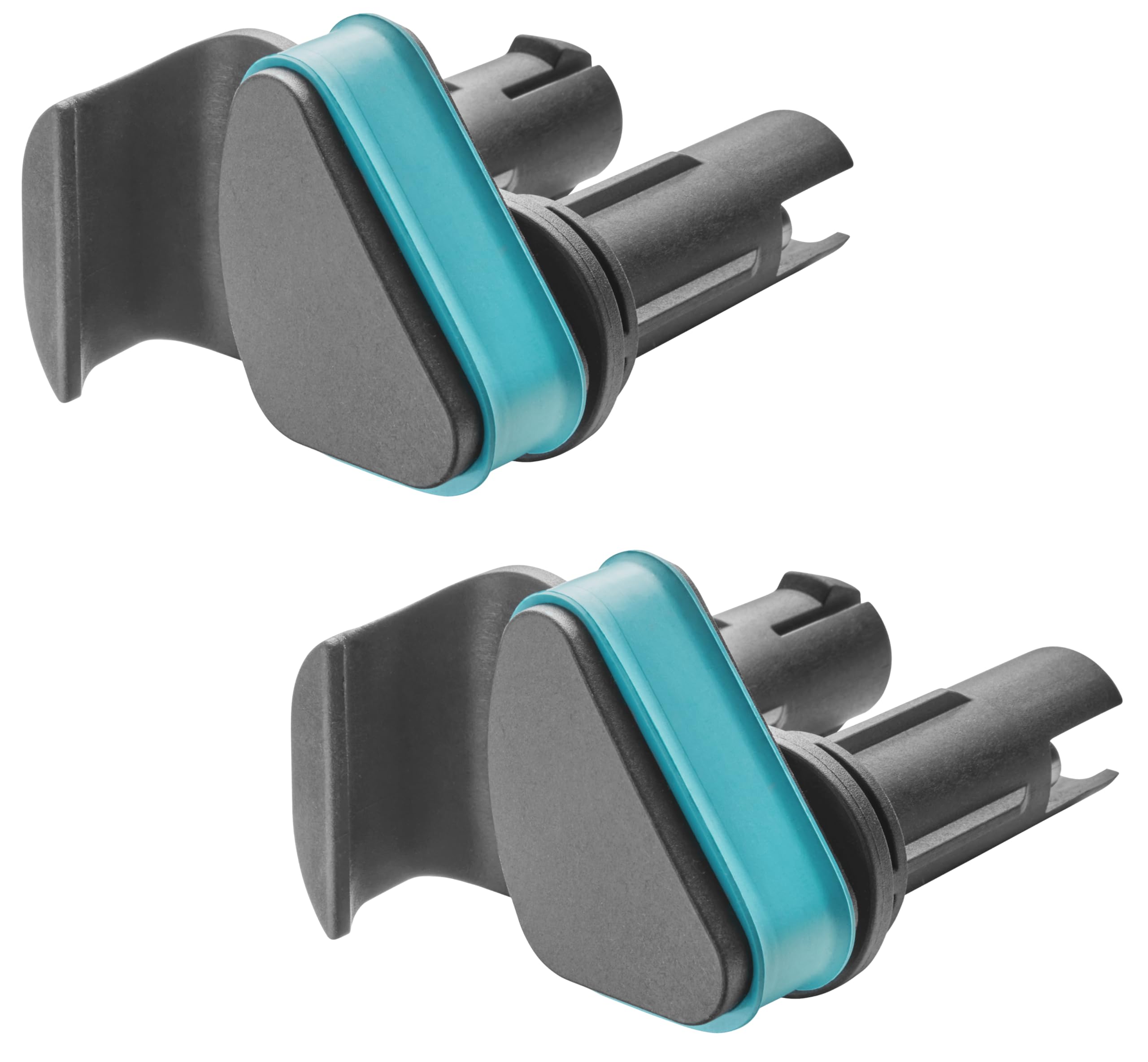 Gardena Handle Holder Flex: Tool holder for two conventional handles and tools, extension for Tool Rack Flex, can be connected as necessary, made from recycled materials, 2 units (3508-20)