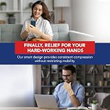Dr. Arthritis Doctor Developed Arthritis Compression Gloves with Handbook view 3