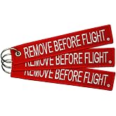 3 Remove Before Flight Key Chain Aviation ATV UTV Motorcycle Pilot Crew Tag Lock