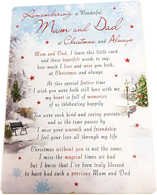 remembering mum and dad at christmas