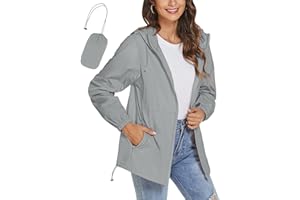 TCOT Womens Rain Jackets Waterproof Windbreaker Jackets lightweight Portable Rain Coat