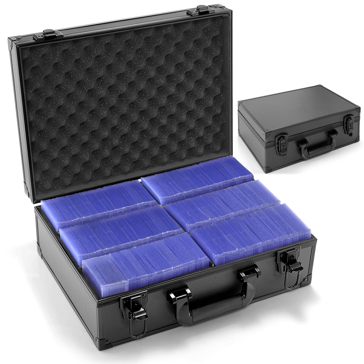 JoyHood Toploaders Storage Box with key lock Holds up to 600+ Top