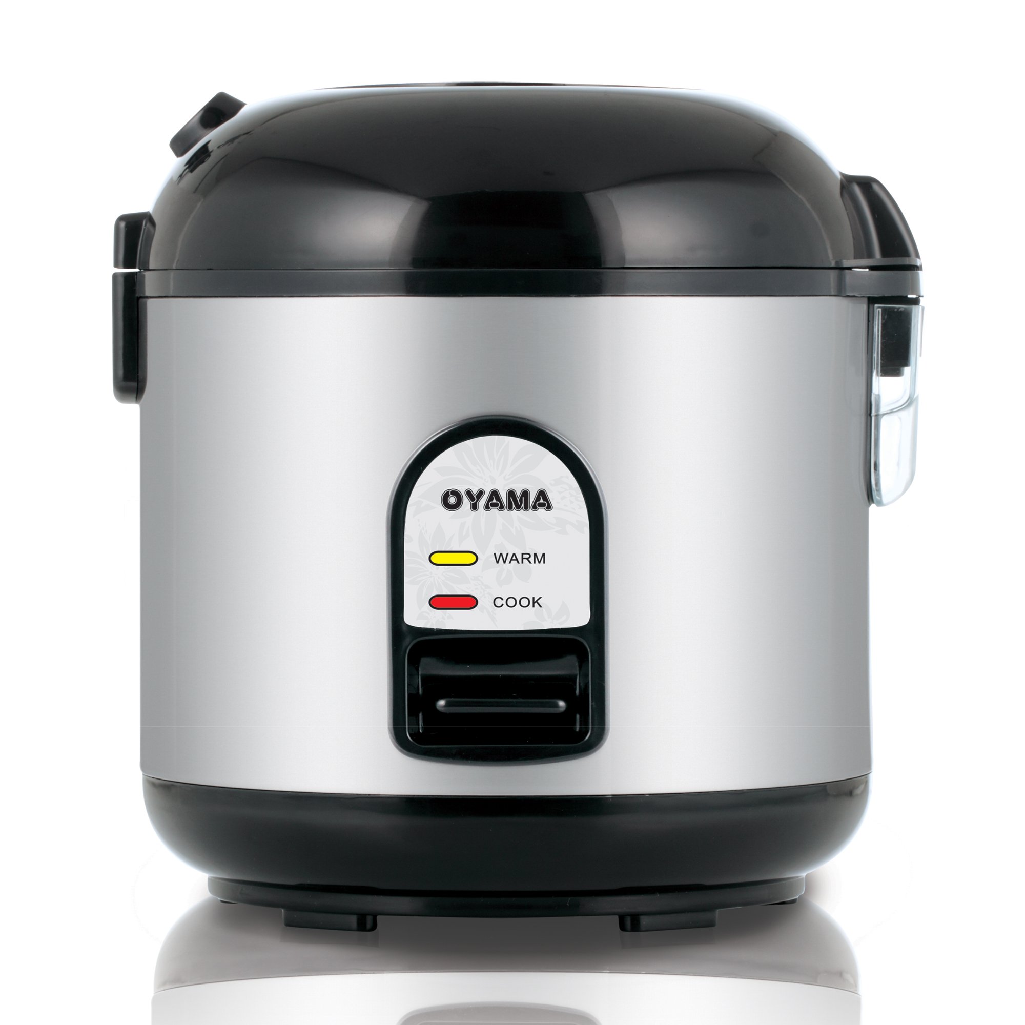 Oyama CFS-F10B 5 Cup Rice Cooker, Stainless Black