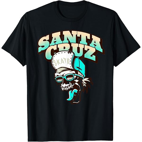 Amazon.com: Santa Cruz California Vintage Skeleton T-Shirt
