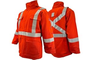 Atlas Guardian® FR/AR Insulated Parkas Orange Silver Stripe