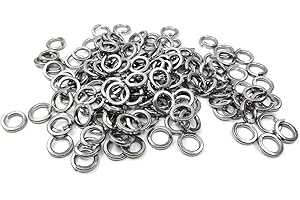 ZAYI M8 Stainless Steel Split Lock Washers, 8mm ID, 12mm OD,18-8 (304) Stainless Steel, Spring Lock Washers for M8 Screw Bolts 150pcs (M8)