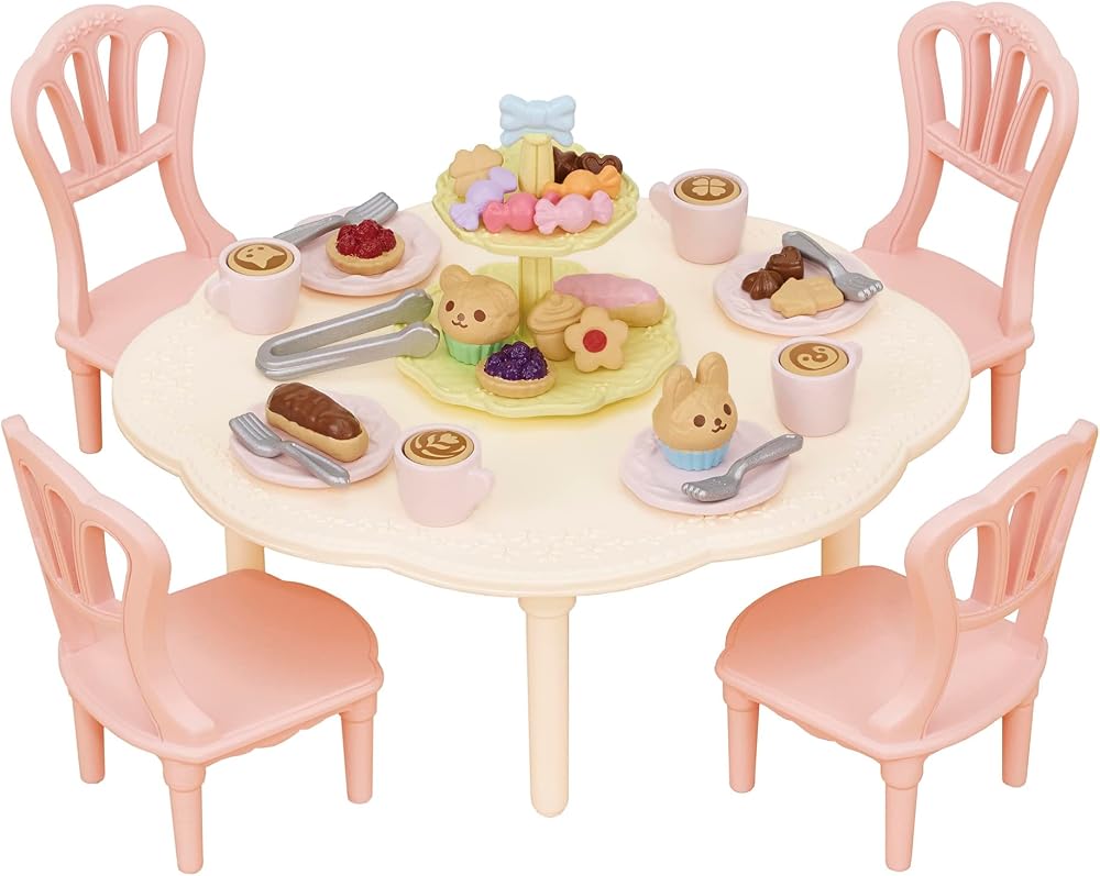 Sylvanian Families 5742 Sweets Party Set Dollhouse Playsets 30 Tea Time